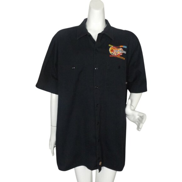DALLAS GUITAR FESTIVAL Dickies Shirt, 2XLR, Black, 41st Annual, Short slv, 2018 - Picture 3 of 10